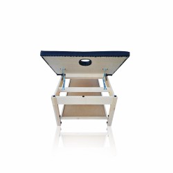 Table avec dossier amovible et hauteur réglable
